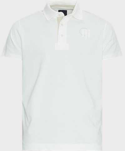 Hansen & Jacob T-shirts 11630 STRIPE BACK POLO White